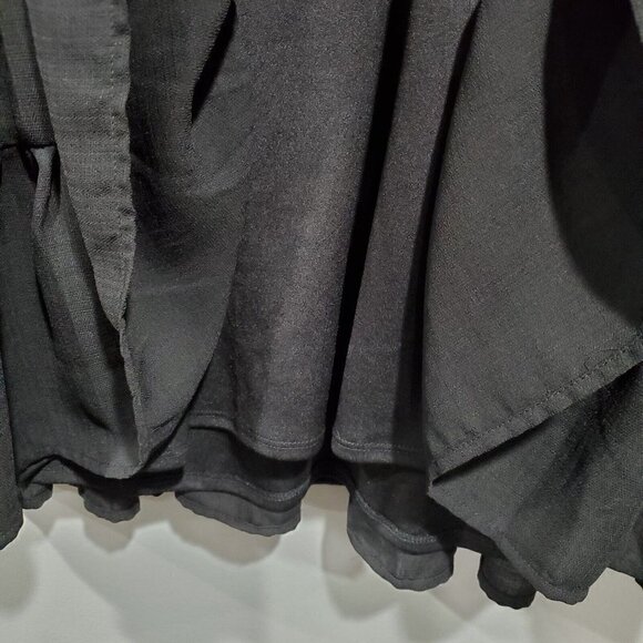 Altar'd State Women's Black Long-Sleeve Tiered Babydoll Dress Peasant Boho Sz L - Picture 9 of 14